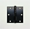 3-1/2 in. Matte Black Square Radius Door Hinge #HG35ISQ1D