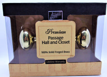 Load image into Gallery viewer, Handley Premium - Passage for Hall and Closet, 100% Solid Forged Brass