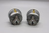 Global Door Controls - Cerradura de cilindro de embutir de zinc de 1 pulgada, TH1100-ZCX2WH, (paquete de 2)
