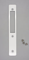 Global Door Controls - Placa frontal de cerrojo embutido, TH1100-FP1-WH