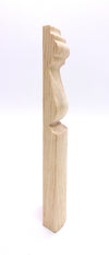 9/16x5-1/4x3/4Raw Pine Radius Corner Block