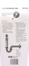 Cargar imagen en el visor de la galería, LDR Industries 505 6260 Tubo de extensión de 1-1/2", plateado