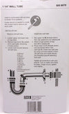 LDR - 505 6070 Trampa P con codo de pared para baño, 1-1/4", latón cromado
