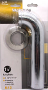 LDR Industries 505 6071 Curva de La Pared, Tipo-P para Cocina, 1-1/2", latón cromado