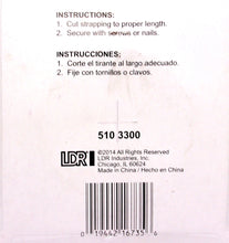 Load image into Gallery viewer, LDR Industries 510 3300 Pipe Strapping, 3/4" x 10', Silver