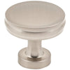 1-3/8" Diameter Satin Nickel Jules Cabinet Knob, #132SN