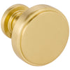 1-1/4" Diameter Brushed Gold Richard Cabinet Knob #171BG