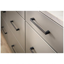 Load image into Gallery viewer, 96 mm Center-to-Center Brushed Oil Rubbed Bronze Square Boswell Cabinet Pull