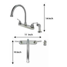 Load image into Gallery viewer, Wasserman 23073124 - Non Metallic High Spout Double Handle Washerless with Spray