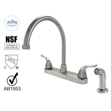 Load image into Gallery viewer, Wasserman 23073124 - Non Metallic High Spout Double Handle Washerless with Spray