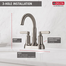 Load image into Gallery viewer, Delta - ALUX Two Handle Centerset Bathroom Faucet In Spotshield Brushed Nickel