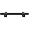 Tirador de barra de gabinete Larkin negro mate de centro a centro de 96 mm # 478-96MB