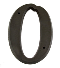 Cargar imagen en el visor de la galería, Número de casa de plástico texturizado BHP de 5" (128 mm) - (negro)