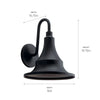 Kichler Lighting - 59056BKT - Hampshire - 1 Light Large Outdoor Wall Mount - With Coastal Inspirations - 19.75 Inches Tall By 16 Inches Wide