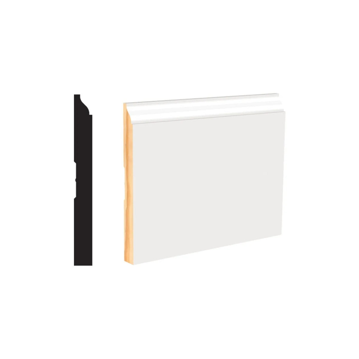 1/2-in x 5-1/4-in x 16-ft Primed MDF Base Moulding - #618 (SOLD IN STO ...