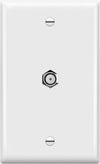 Conectores F de 1 gang de Enerlites CATV #6601-W