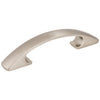 3" Center-to-Center Satin Nickel Arched Strickland Cabinet Pull, #771-3SN