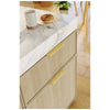 12" Overall Length Aluminum Brushed Gold Edgefield Cabinet Tab Pull #A500-12ABG