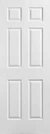 6 panel hollow core interior door