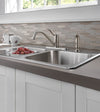PEERLESS Single Handle Kitchen Faucet with Spray In Stainless Steel Finish