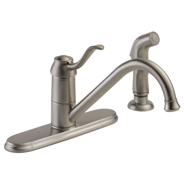 PEERLESS Single Handle Kitchen Faucet with Spray In Stainless Steel Finish
