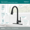 PEERLESS - PRECEPT® Single-Handle Pull-Down Kitchen Faucet #P7947LF-BL