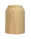 1/2x3-1/4x3/4 Raw Alder Radius Corner Block