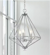 HD-1555-I Marin 3-Light Polished Chrome Chandelier with Crystal Accents