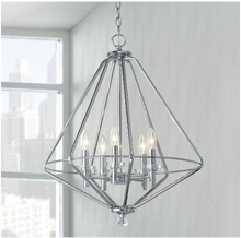 Load image into Gallery viewer, HD-1556-I Marin 5-Light Polished Chrome Chandelier with Crystal Accents