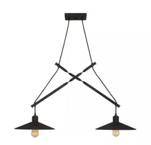 Load image into Gallery viewer, Halstead 2-Light Vintage Bronze Linear Island Pendant
