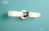 Oxygen Lighting Pebble 20" Wide ADA 2 Light Reversible Mount Fluorescent Double Bath Bar with Cylinder Glass Shades #2-5155-114