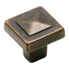 Amerock BP4429RBZ Ecléctico Pirámide Pomo para Gabinete Bronce Rústico