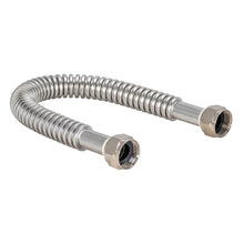 Load image into Gallery viewer, Ez-Flo Waterflex 0437018 Corrugated, Flexible Water Heater Connector, 3/4 In Fip, 125 Psi, Stainless