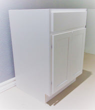 Load image into Gallery viewer, 24&quot; POLAR WHITE VANITY SINK BASE, 2 DOORS, 1 FALSE FRONT (For Sale In Store Only)