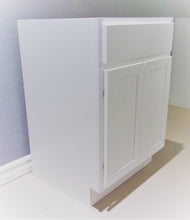 Load image into Gallery viewer, 24" POLAR WHITE VANITY SINK BASE, 2 DOORS, 1 FALSE FRONT (For Sale In Store Only)
