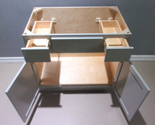 Load image into Gallery viewer, 36" PEBBLE GREY VANITY BASE TOP DRAWERS, 2 DOORS, 2 DRAWERS 1 FALSE FRONT
