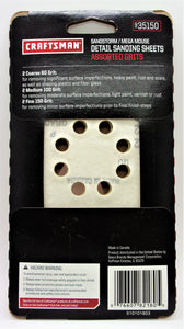 Craftsman 6-Pack Mega Mouse Detail Sanding Sheets #935150