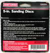 Craftsman 5-Pack Fine 150 Grit 8 Hole5" Sanding Discs#928284