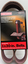 Load image into Gallery viewer, Craftsman 3-Pack 1"x30" Sanding Belts Assorted Grits #928413