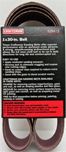 Load image into Gallery viewer, Craftsman 3-Pack 1"x30" Sanding Belts Assorted Grits #928413
