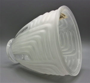 Angelo - Clear and Frosted Cone Glass Lamp Shade #81139