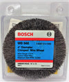 Bosch WB568 4-Inch Crimped Carbon Steel Wire Wheel, 1/2-Inch x 13 Thread Arbor
