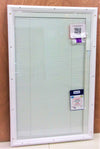 Insertos de vidrio para media puerta con frente transparente de 22 pulg. x 36 pulg. con minipersianas entre el vidrio ("A la venta solo en tienda")