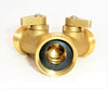 Heavy Duty Brass 2 way splitter Y Adapter, garden connector with ball valves