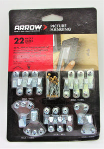 ARROW 159662 Pro Picture Hanging Kit, 22 Piece