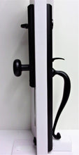 Load image into Gallery viewer, HAUN Iron Door Handleset HH8669-BA Single Cylinder, Matte Black Finish