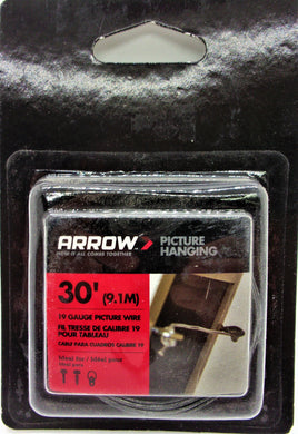 ARROW 166890 30' (9.1M) 19 Gauge Picture Wire