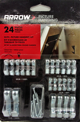 ARROW 159660 24 Piece Picture Hanging Kit