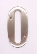 Cargar imagen en el visor de la galería, BHP Número de casa de latón macizo de 4" (102 mm) - (níquel satinado)
