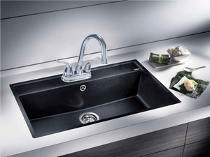 Wasserman 14156063 - Hybrid Metal Deck Faucet Double Handle High Arc, Pop-up